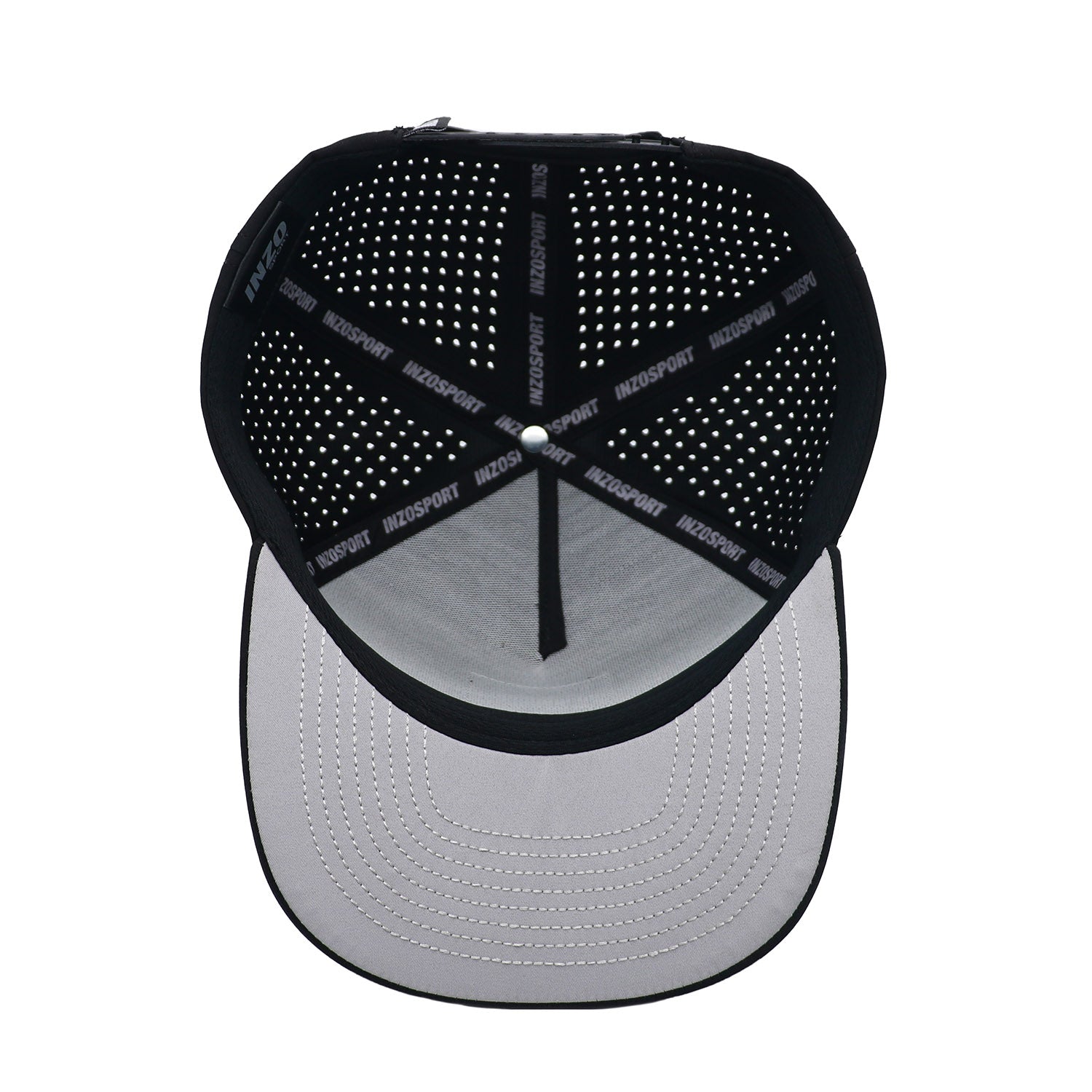 INZO Sport Black Baseball Cap - Water Repellent Performance